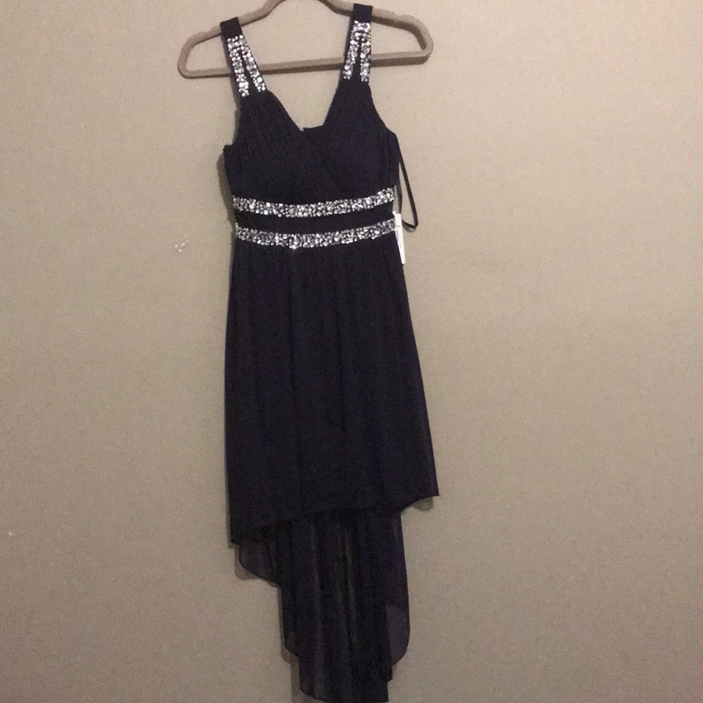 Purple sequin homecoming dress